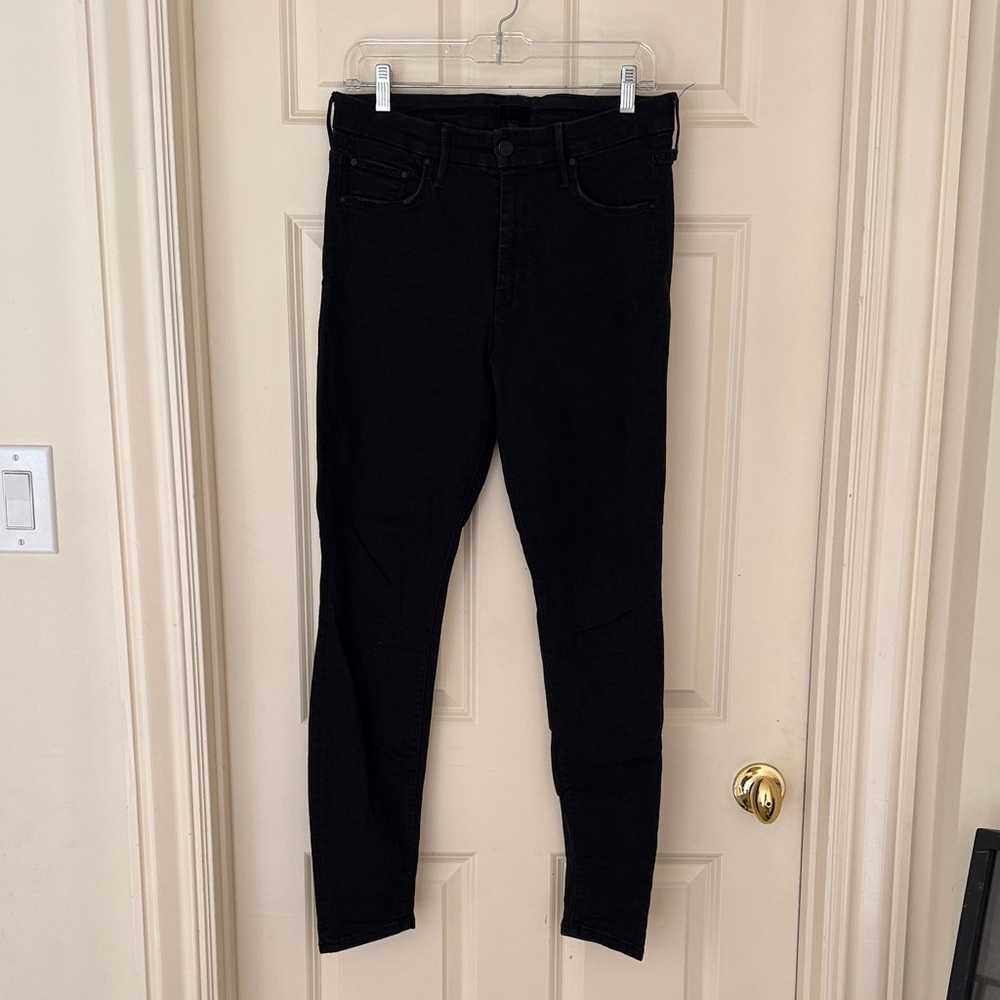 MOTHER Black Skinny Jeans